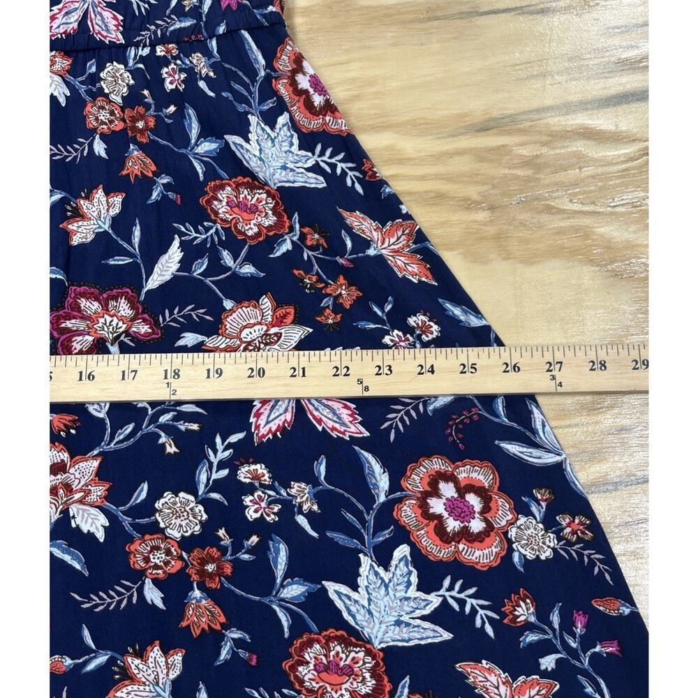Old Navy Floral Halter Maxi Dress Womens Large Blue Vacation Resort Beach - Picture 14 of 15